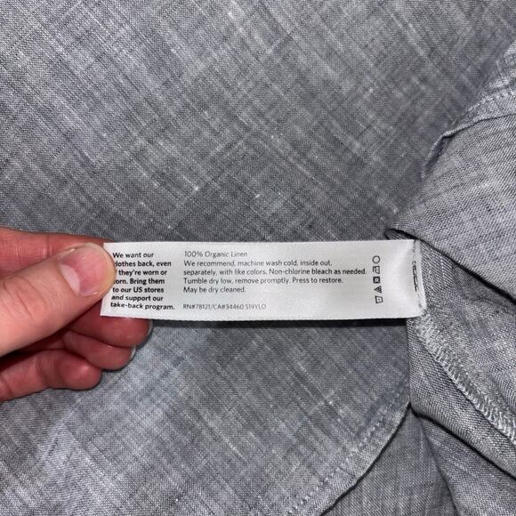 Eileen Fisher 100% Organic Linen Top - Picture 14 of 15